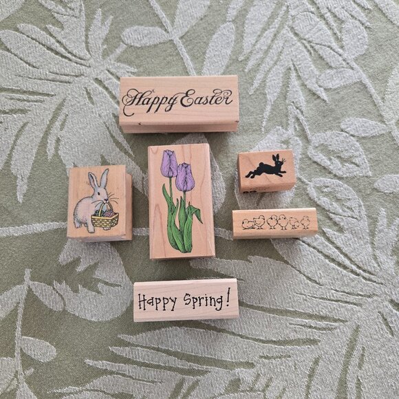 Rubber Stamps - Assorted Lot of 6 Spring/Easter Collection - Picture 2 of 15